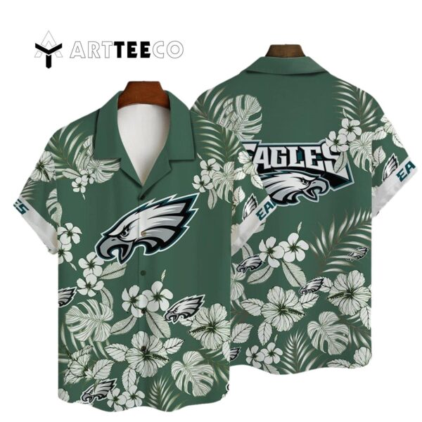 Philadelphia Eagles National Football League 2025 Aop V36 Hawaiian Shirt 1