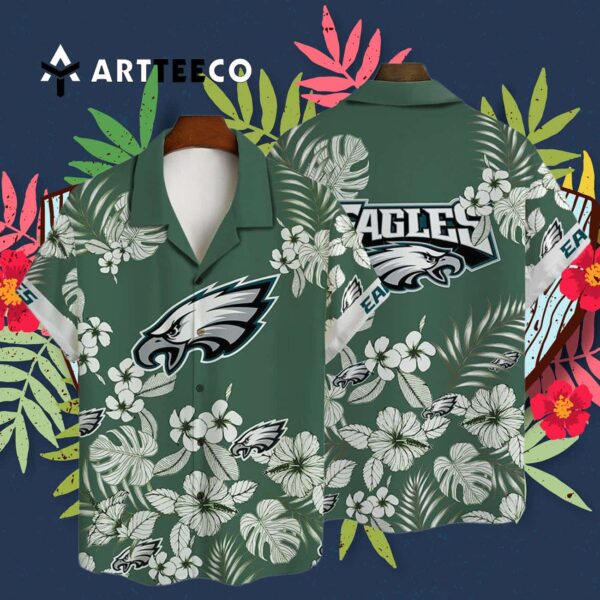 Philadelphia Eagles National Football League 2025 Aop V36 Hawaiian Shirt 3