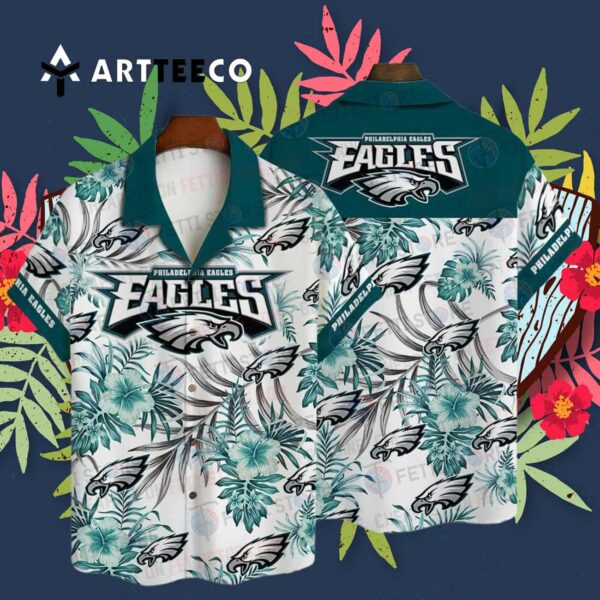 Philadelphia Eagles Pattern Hawaiian Shirt 3