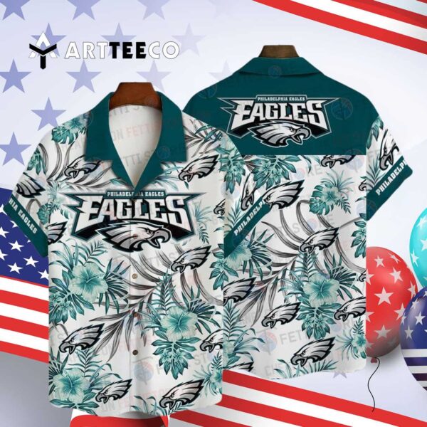 Philadelphia Eagles Pattern Hawaiian Shirt 4