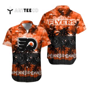 Philadelphia Flyers And Tree Hawaiian Shirt 1