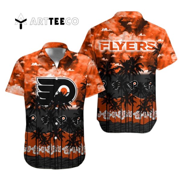 Philadelphia Flyers And Tree Hawaiian Shirt 1