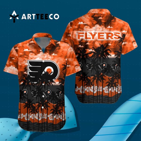 Philadelphia Flyers And Tree Hawaiian Shirt 3