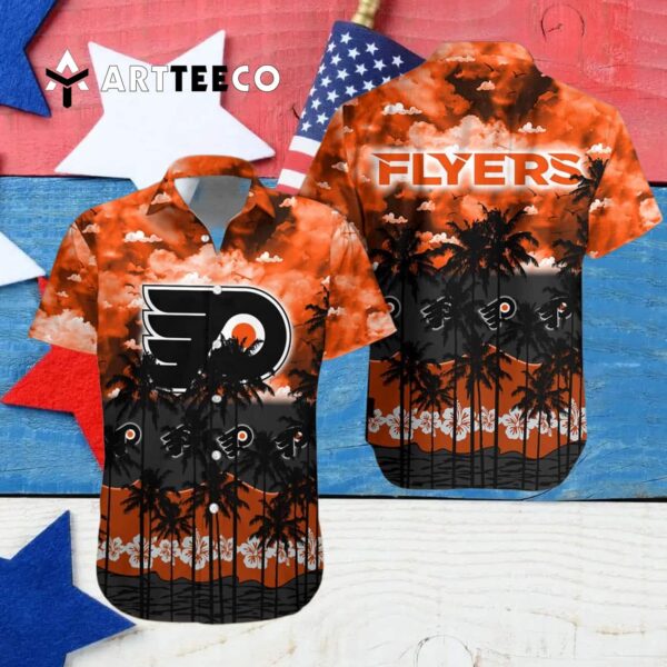 Philadelphia Flyers And Tree Hawaiian Shirt 4