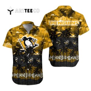 Pittsburgh Penguins And Tree Hawaiian Shirt 1