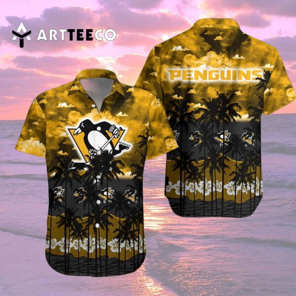 Pittsburgh Penguins And Tree Hawaiian Shirt 2