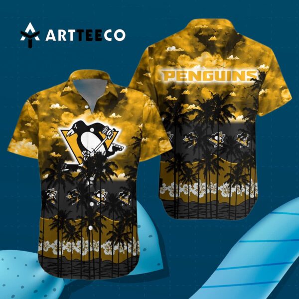 Pittsburgh Penguins And Tree Hawaiian Shirt 3