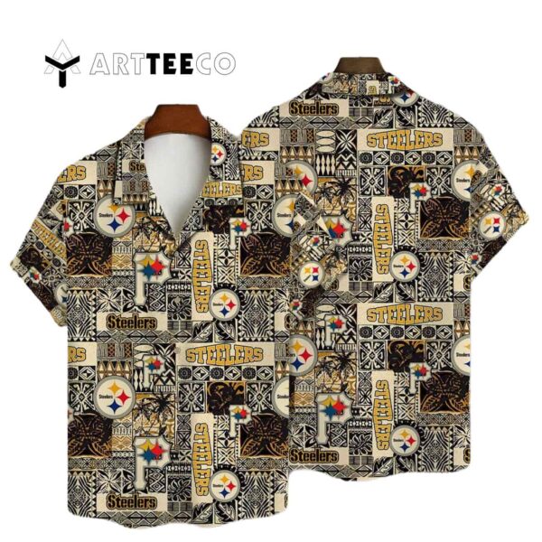 Pittsburgh Steelers National Football League 2025 Aop V18 Hawaiian Shirt 1