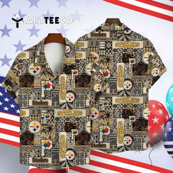 Pittsburgh Steelers National Football League 2025 Aop V18 Hawaiian Shirt 4