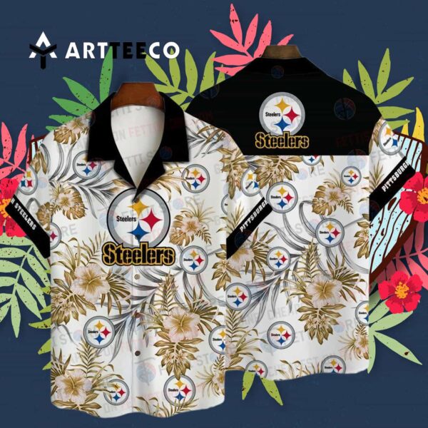 Pittsburgh Steelers Pattern Hawaiian Shirt 3