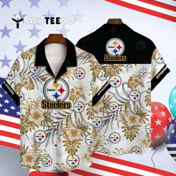 Pittsburgh Steelers Pattern Hawaiian Shirt 4