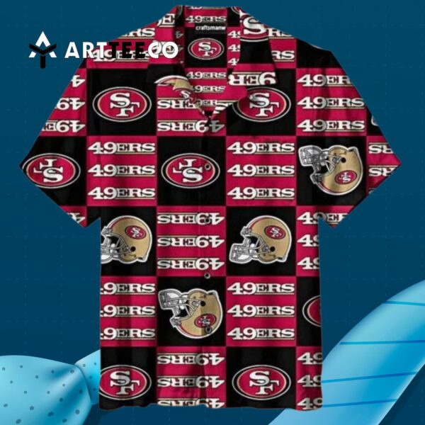 San Francisco 49ers Nfl Hawaiian Graphic Print Short Sleeve Hawaiian Shirt 3