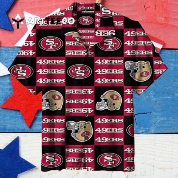San Francisco 49ers Nfl Hawaiian Graphic Print Short Sleeve Hawaiian Shirt 4