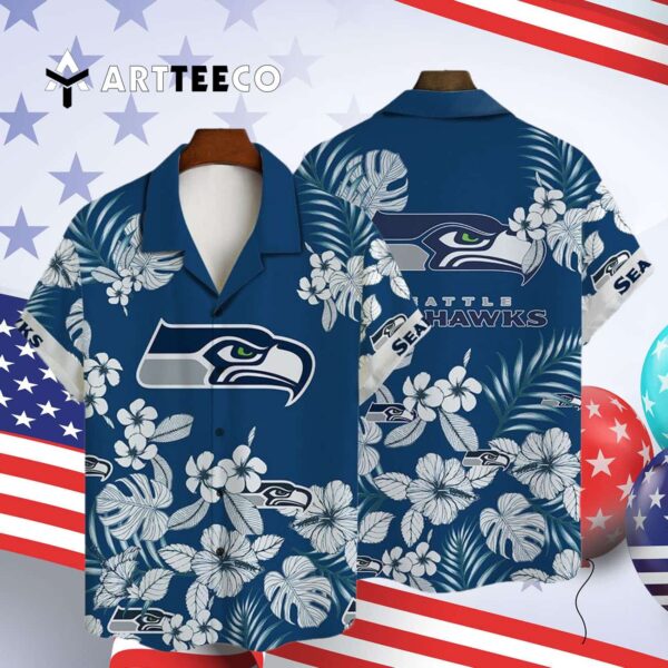 Seattle Seahawks National Football League 2025 Aop V39 Hawaiian Shirt 4