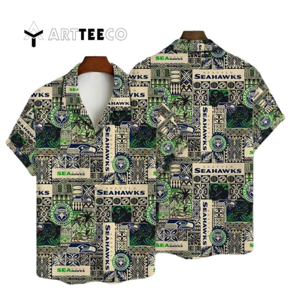 Seattle Seahawks National Football League 2025 Aop V9 Hawaiian Shirt 1