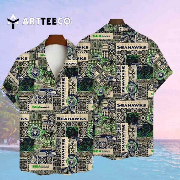 Seattle Seahawks National Football League 2025 Aop V9 Hawaiian Shirt 2