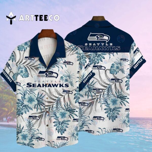 Seattle Seahawks Pattern Hawaiian Shirt 2