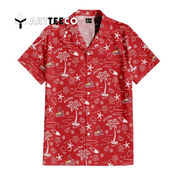 St Louis Cardinals Aloha Paradise Hawaiian Shirt 1