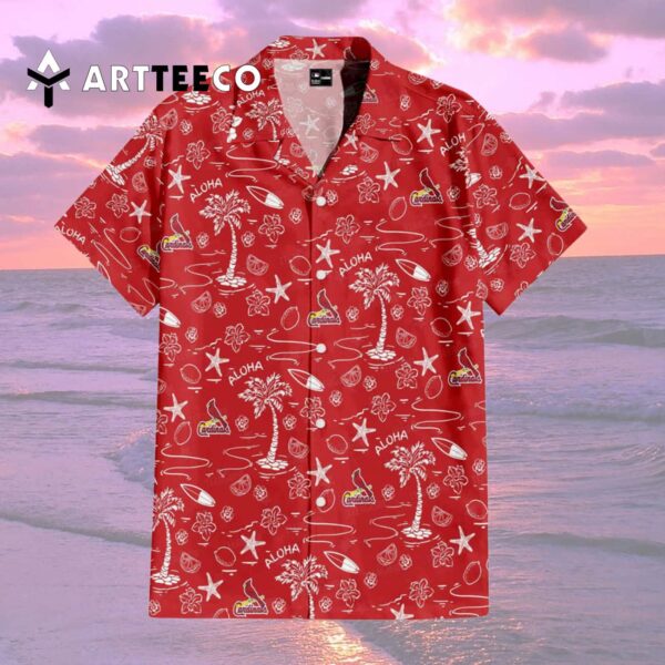 St Louis Cardinals Aloha Paradise Hawaiian Shirt 2