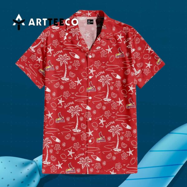 St Louis Cardinals Aloha Paradise Hawaiian Shirt 3