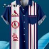 St Louis Cardinals Classic Striped Baseball Print With Pocket Hawaiian Shirt 3