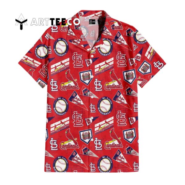 St Louis Cardinals Scarlet Dynasty Hawaiian Shirt 1
