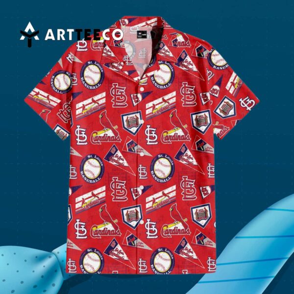 St Louis Cardinals Scarlet Dynasty Hawaiian Shirt 3