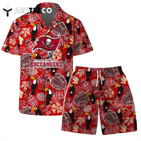 Tampa Bay Buccaneers Team Logo Pattern Champions Hawaiian Shirt and Shorts Set