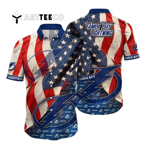 Tampa Bay Lightning Flower For Fans Summers Hawaiian shirt 1