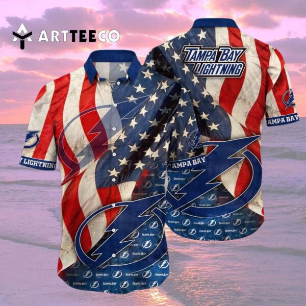 Tampa Bay Lightning Flower For Fans Summers Hawaiian shirt 2