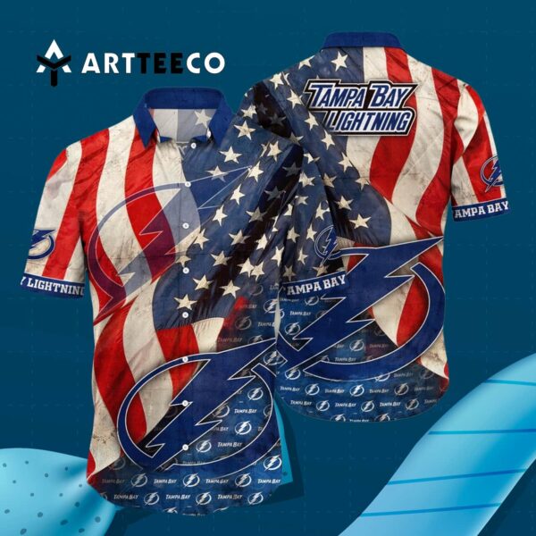 Tampa Bay Lightning Flower For Fans Summers Hawaiian shirt 3
