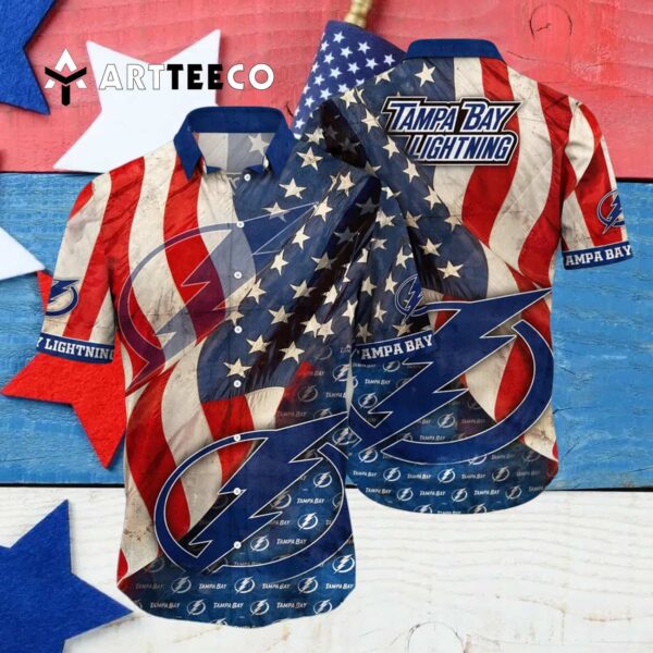 Tampa Bay Lightning Flower For Fans Summers Hawaiian shirt 4