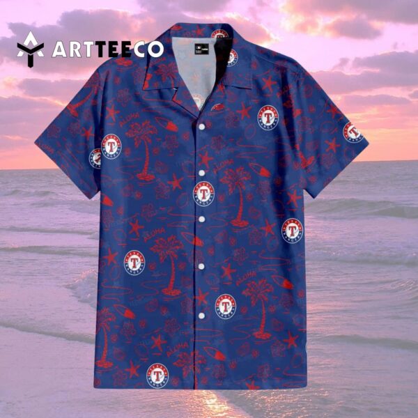 Texas Rangers Aloha Paradise Hawaiian Shirt 2