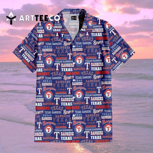 Texas Rangers Ballpark Adventure Hawaiian Shirt 2