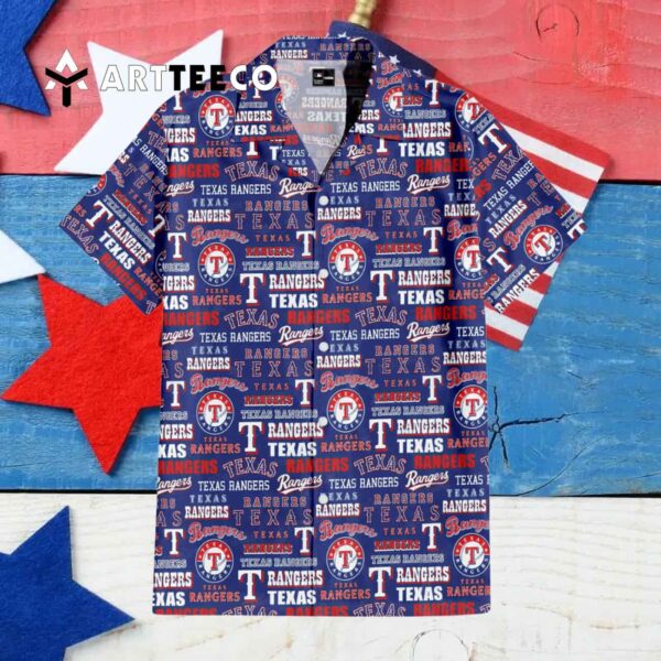 Texas Rangers Ballpark Adventure Hawaiian Shirt 4