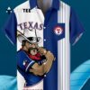 Texas Rangers Classic Retro Baseball Team Print With Pocket Hawaiian Shirt 3