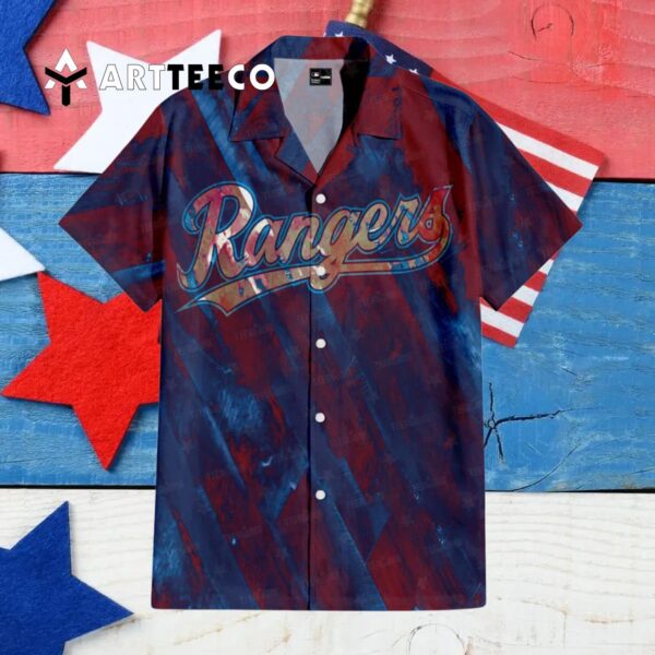 Texas Rangers Vintage Hawaiian Shirt 4