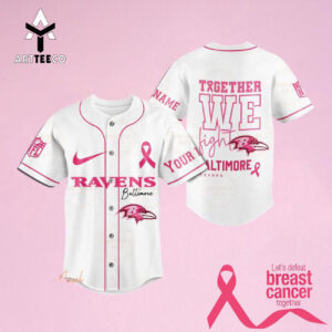 Together We Fight Baltimore Ravens Custom Name Baseball Jersey