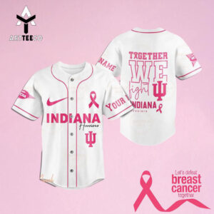 Together We Fight Indiana Hoosiers Custom Name Baseball Jersey