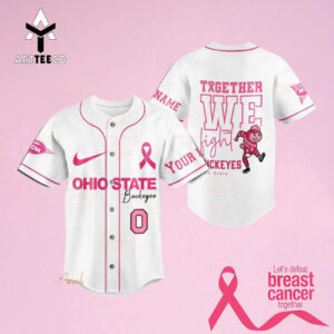 Together We Fight Ohio State Buckeyes Custom Name Baseball Jersey