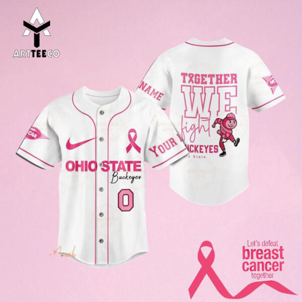 Together We Fight Ohio State Buckeyes Custom Name Baseball Jersey