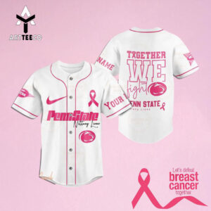 Together We Fight Penn State Nittany Lions Custom Name Baseball Jersey