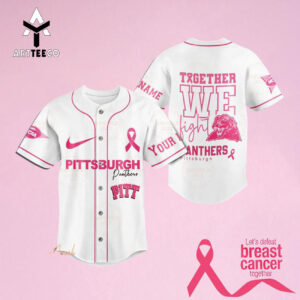 Together We Fight Pittsburgh Panthers Custom Name Baseball Jersey