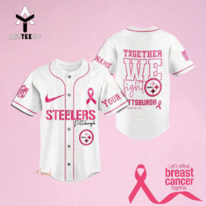 Together We Fight Pittsburgh Steelers Custom Name Baseball Jersey