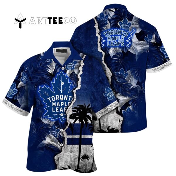 Toronto Maple Leafs Palm Tree Summer Hawaiian shirt 1