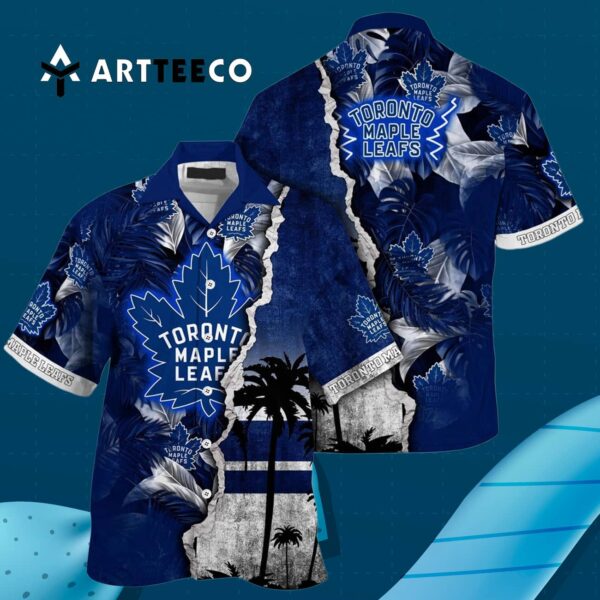 Toronto Maple Leafs Palm Tree Summer Hawaiian shirt 3