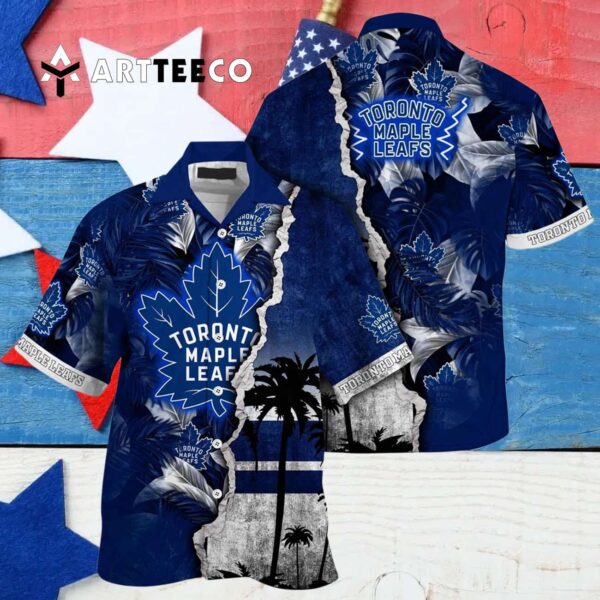 Toronto Maple Leafs Palm Tree Summer Hawaiian shirt 4