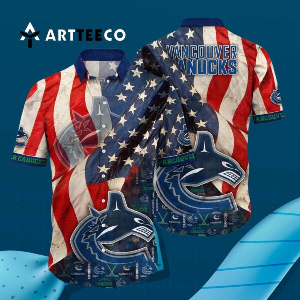 Vancouver Canucks American Hawaiian shirt 3