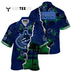Vancouver Canucks Palm Tree Summer Hawaiian shirt 1