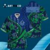 Vancouver Canucks Summer Flower Hawaiian shirt 3